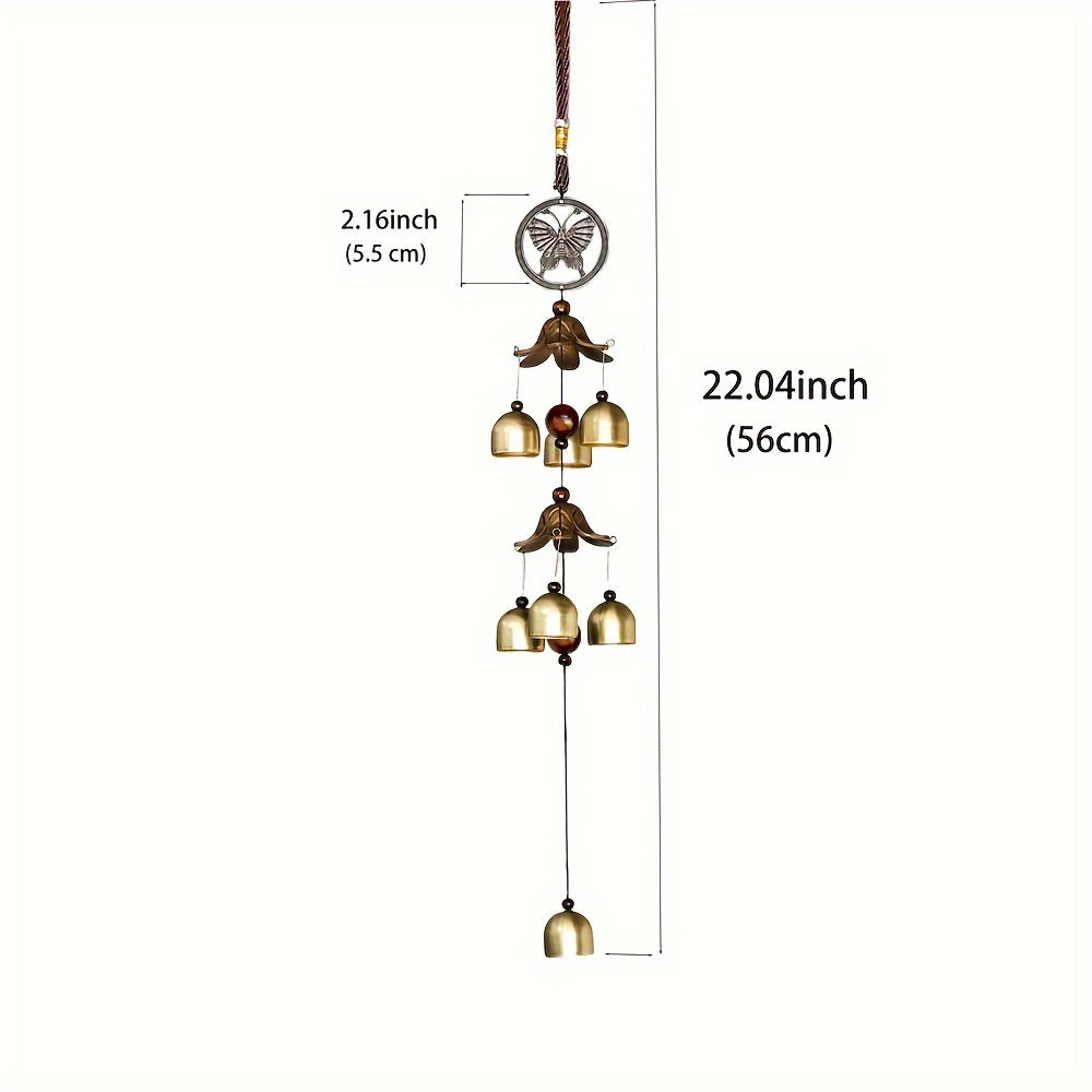 Double Metal Bell Pendant Wind Chime