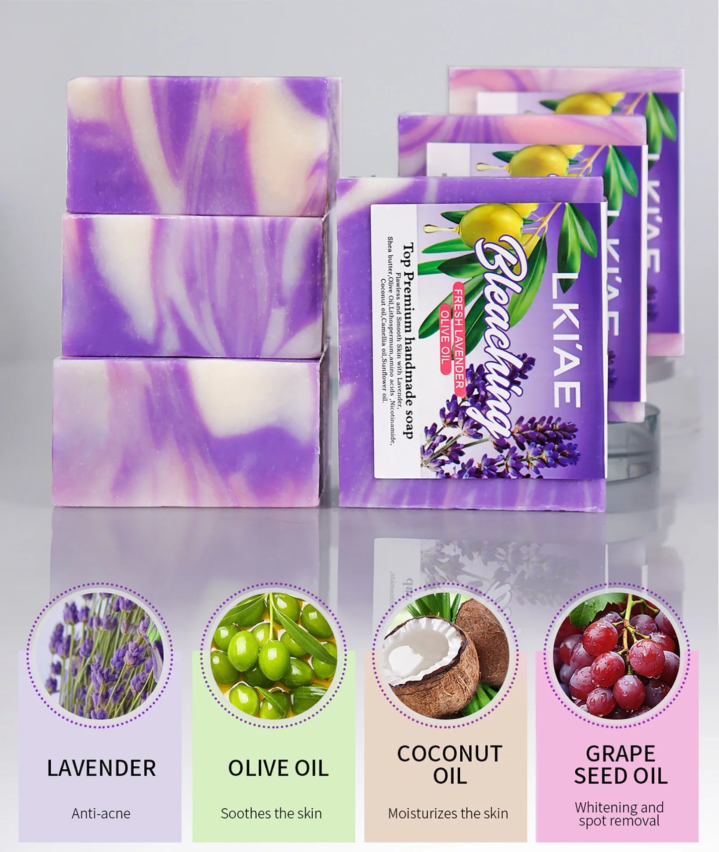 Face Whitening Handmade Lavender Soap