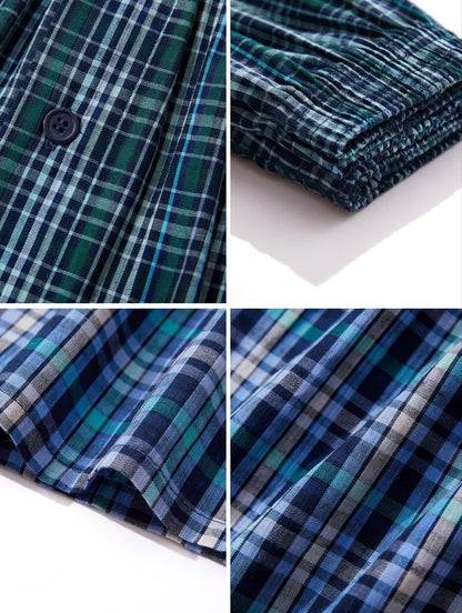 6Pcs Woven Boxer Shorts with Elastic Waistband