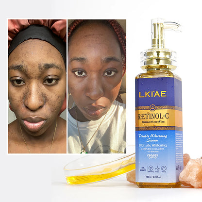 24K Gold Foil Liquid Lightening Moisturizing Skin Body Serum
