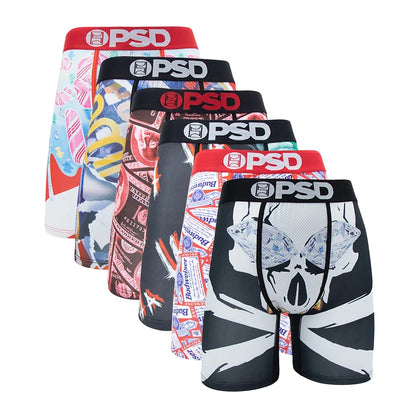 6Pcs Fashion Print Boxer Shorts for Men
