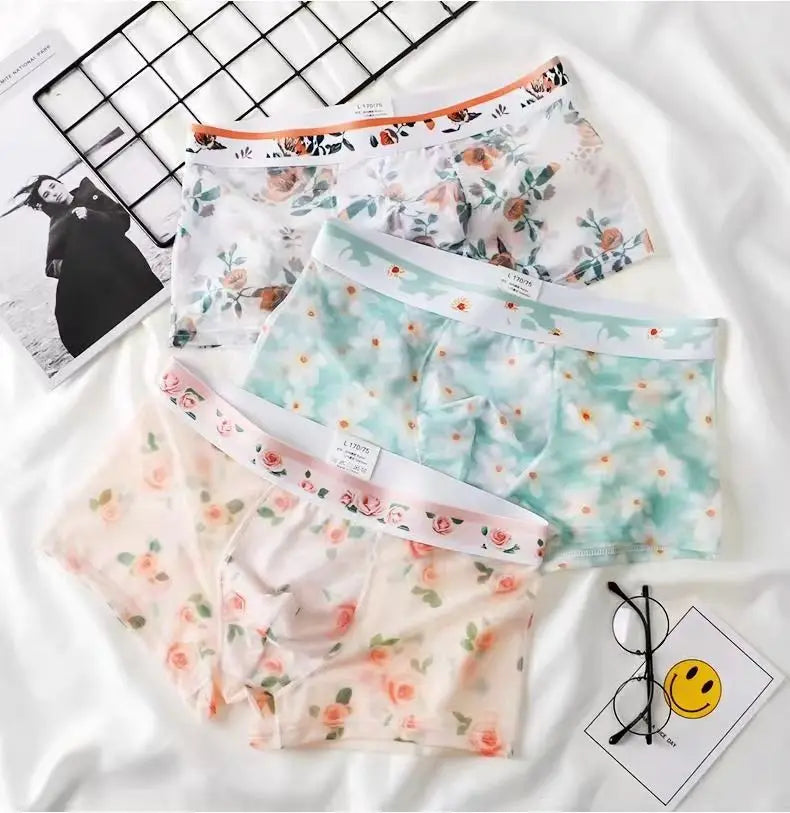 Sexy Mesh See-Through Boxer Shorts