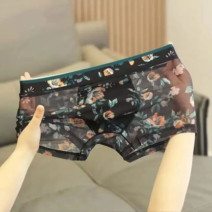Sexy Mesh See-Through Boxer Shorts