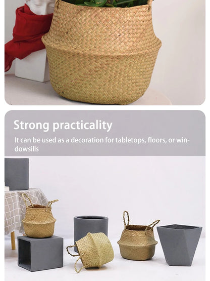 Organizer Folding Rattan Seagrass