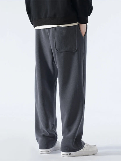 Winter Fleece Wide Leg Sweatpants