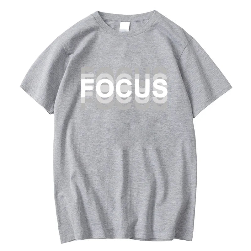 Cotton Oversized Focus Print T-shirt