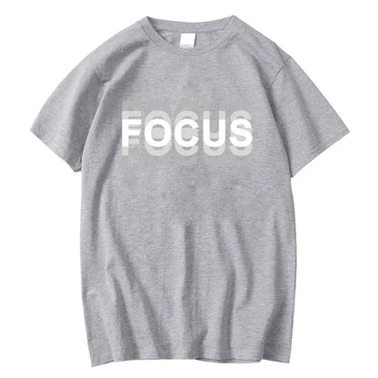 Cotton Oversized Focus Print T-shirt