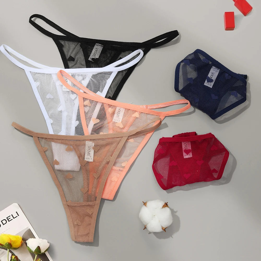 Lace Sheer G-String Thong Panties for Women