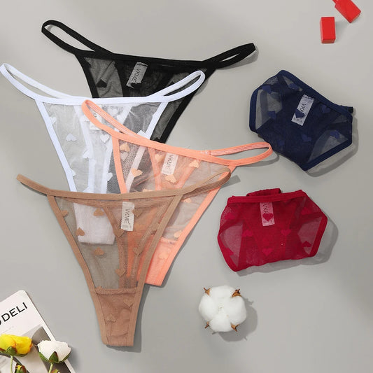 Lace Sheer G-String Thong Panties for Women