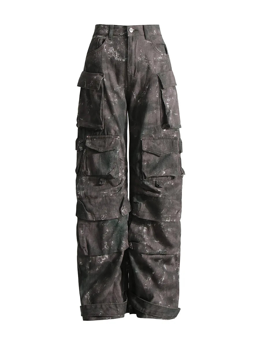 Trendy Women's Streetwear Cargo Jeans