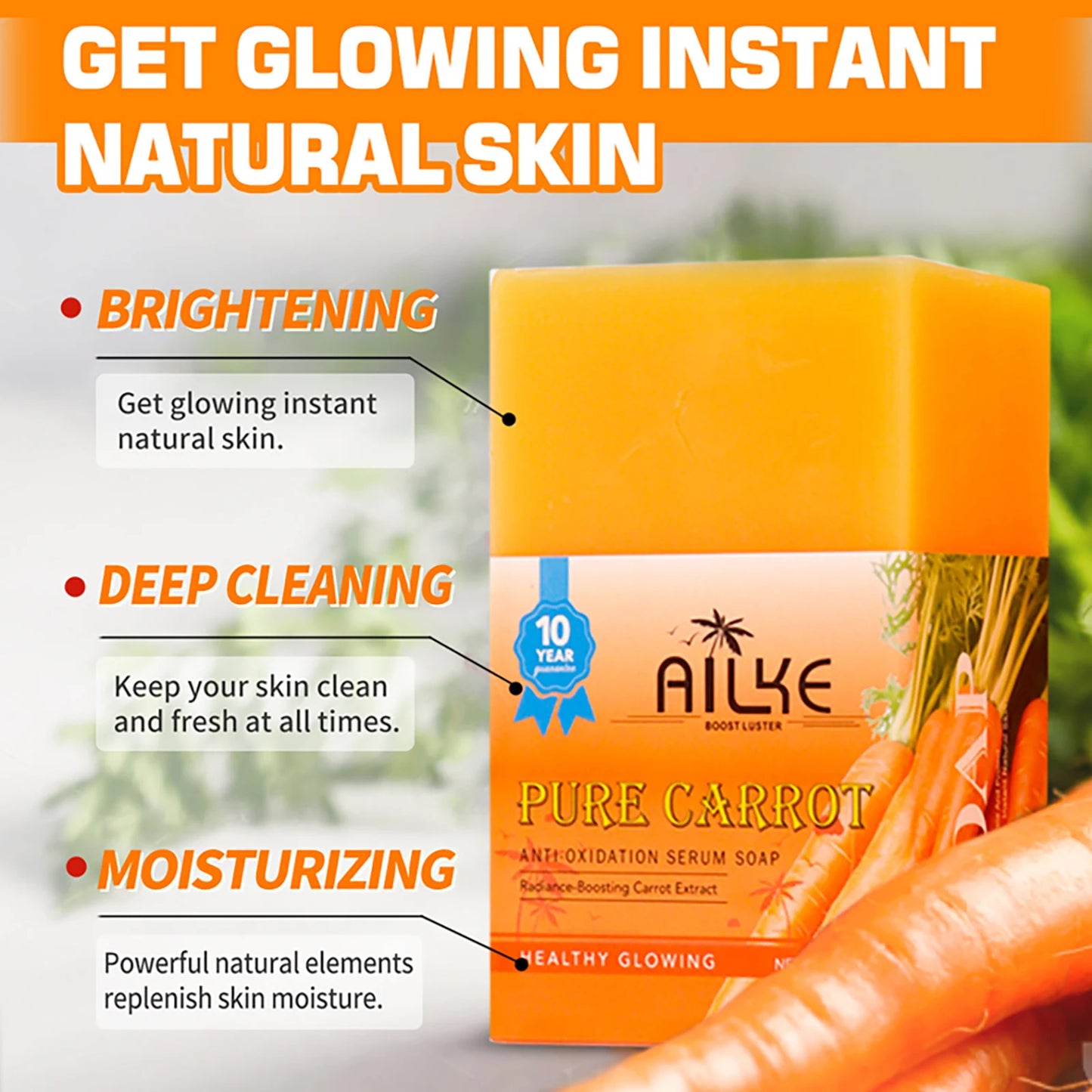 Whitening, Anti Blemish, Anti-Oxidation Natural Soap