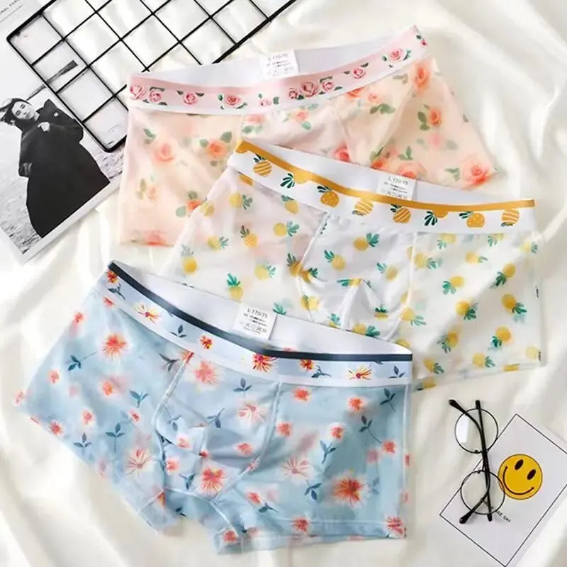 Sexy Mesh See-Through Boxer Shorts