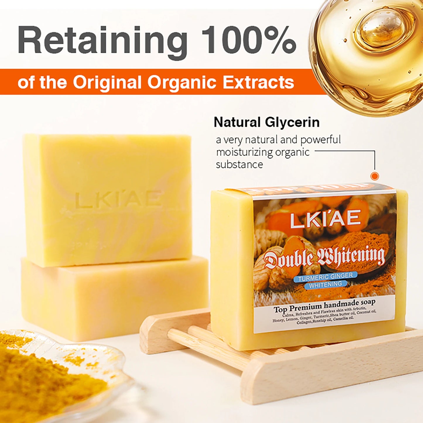 Vitamin C Prevents Dullness Face Organic Whitening Bar