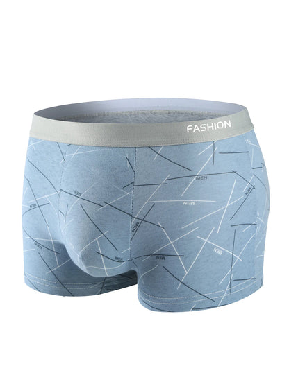 4Pcs Soft Fashionable Boxer Briefs for Men
