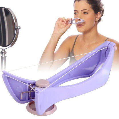 Portable purple facial hair loss agent, facial thread