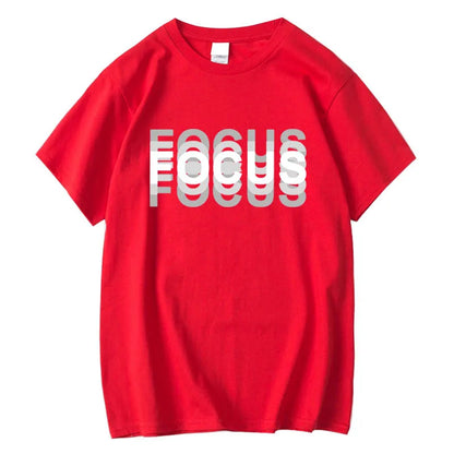 Cotton Oversized Focus Print T-shirt