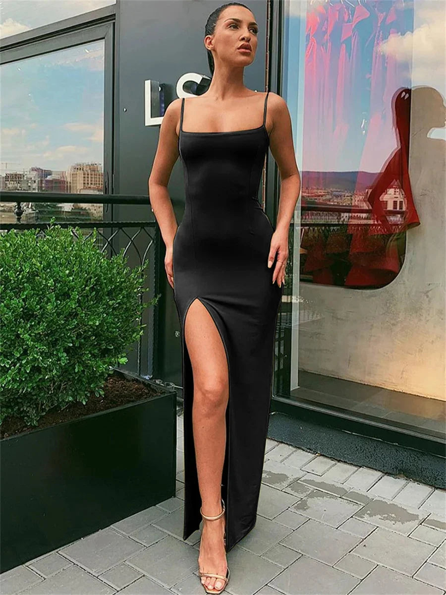 Lady Sexy Spaghetti Strap Sexy Bodycon Dress