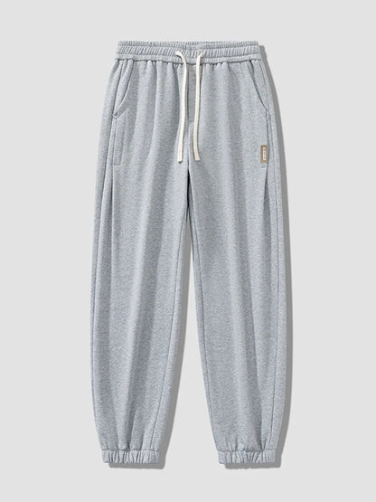 Plus Size Elastic Waist Cotton Joggers