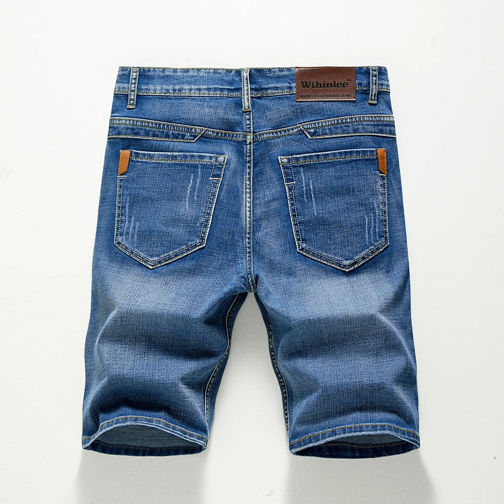 Men's Slim Fit Denim Shorts