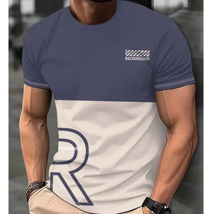 Gradient Color Digital Print T-shirt