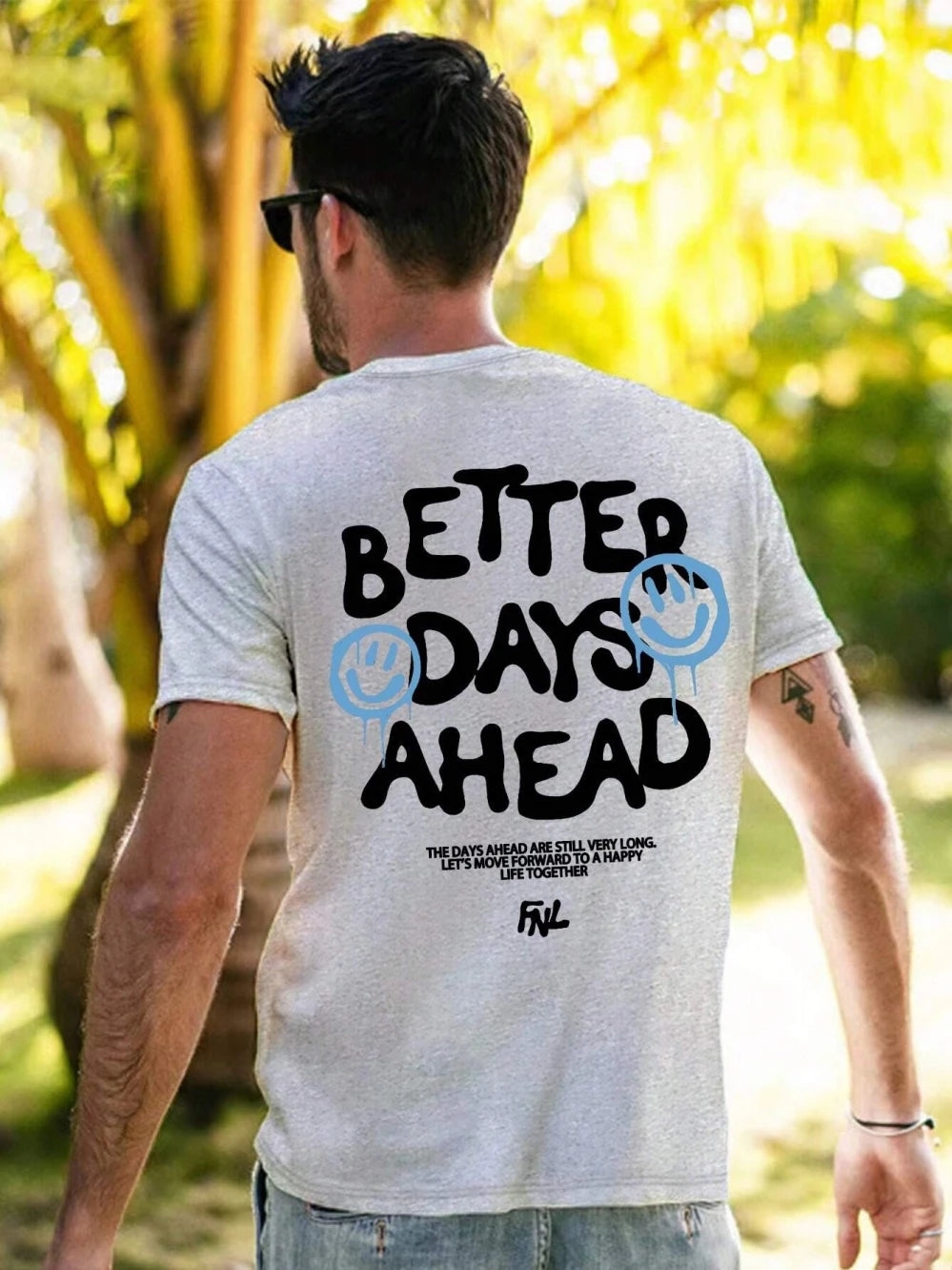 Better Days Ahead Graphic Oversized T-shirt