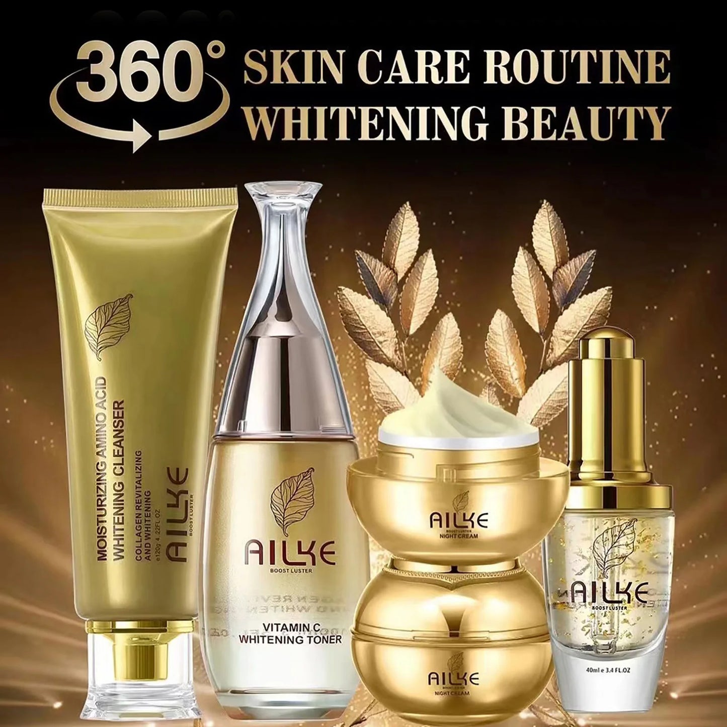 moisturizing whitening sleeping facial skin care set