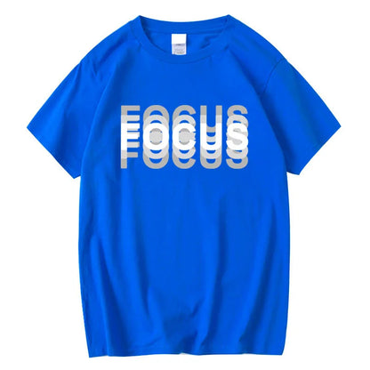Cotton Oversized Focus Print T-shirt