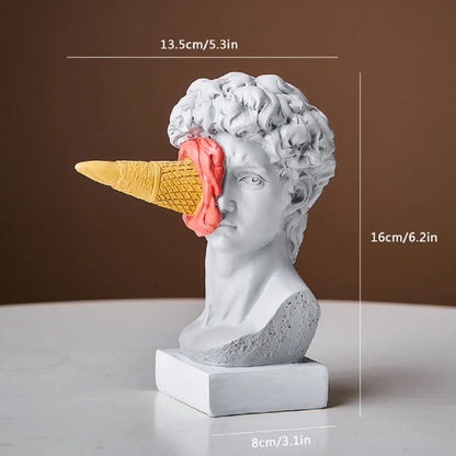 Modern Nordic Figure Ornament Ice Cream David Figurine