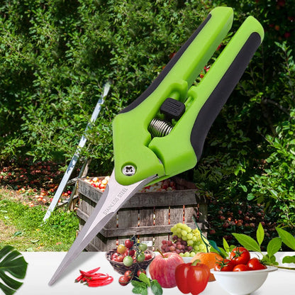 Garden Pruning Shears Stainless Steel Plants Fruit Grape Picking Scissors