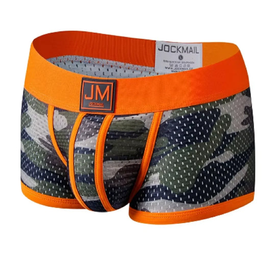 Mesh Camouflage Boxer Briefs for Men