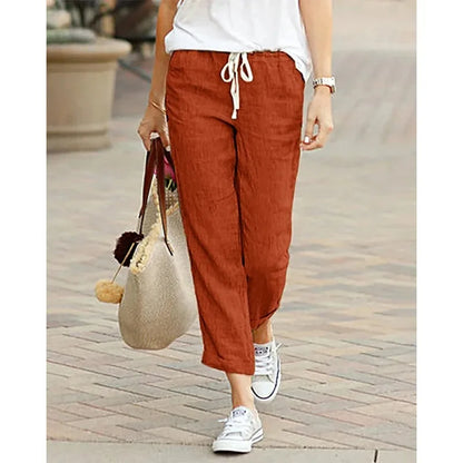 Women's Casual Cotton Drawstring Pants