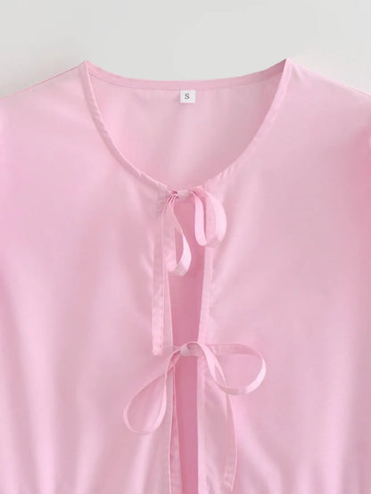 Vintage Women Puff Sleeve Loose Shirts