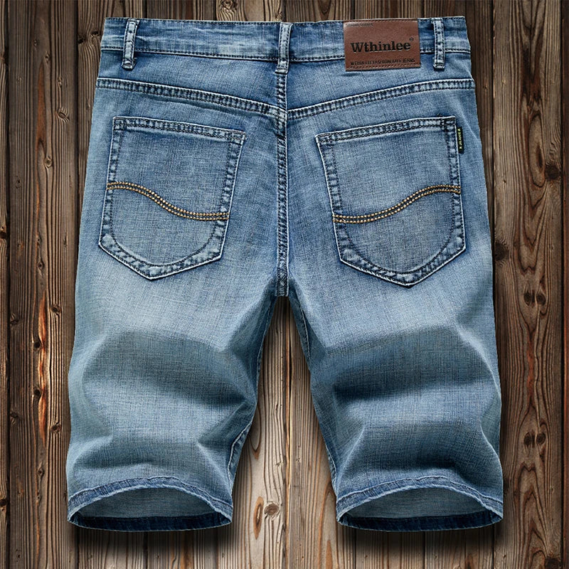 Men's Slim Fit Denim Shorts