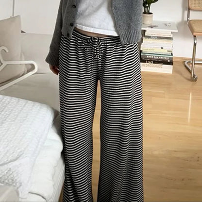 Women's Casual Striped Knit Pants