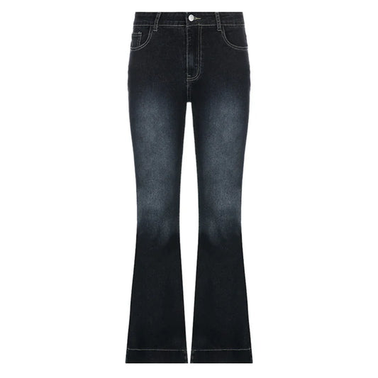 New Flare Jeans – Women’s Low Waist Vintage Aesthetic Denim Pants
