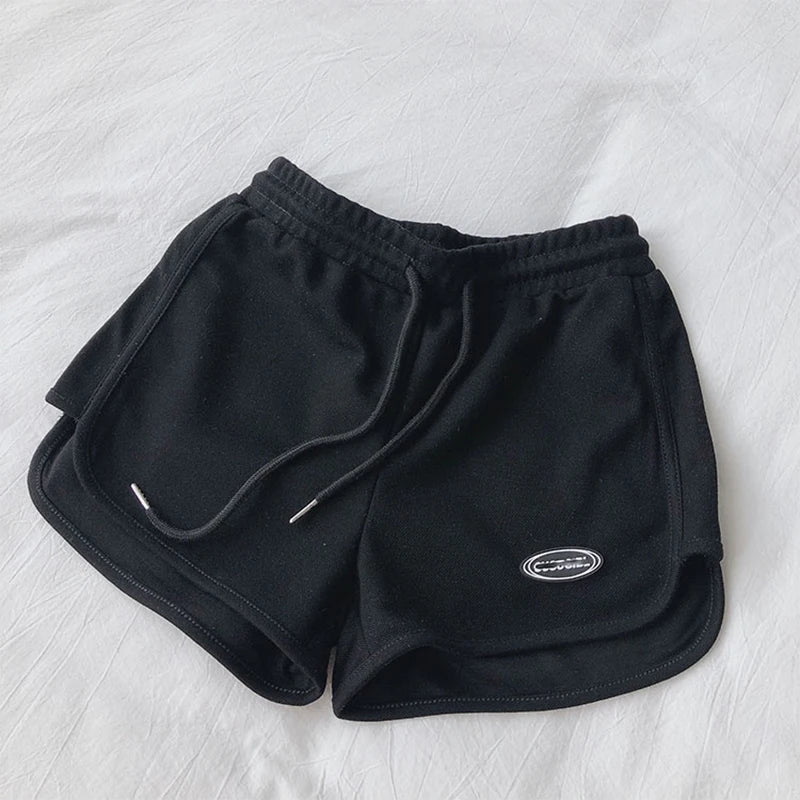 Casual Drawstring High Waist Sports Shorts
