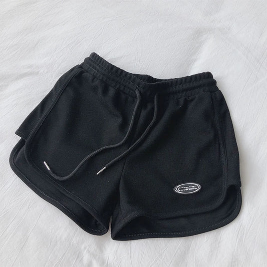 Casual Drawstring High Waist Sports Shorts