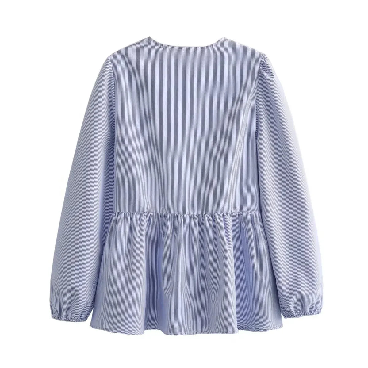 Vintage Women Puff Sleeve Loose Shirts