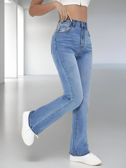 New Women's High Waist Slimming Bootcut Jeans