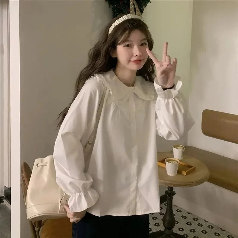 Fashion Elegant Female Long Sleeve Blouse