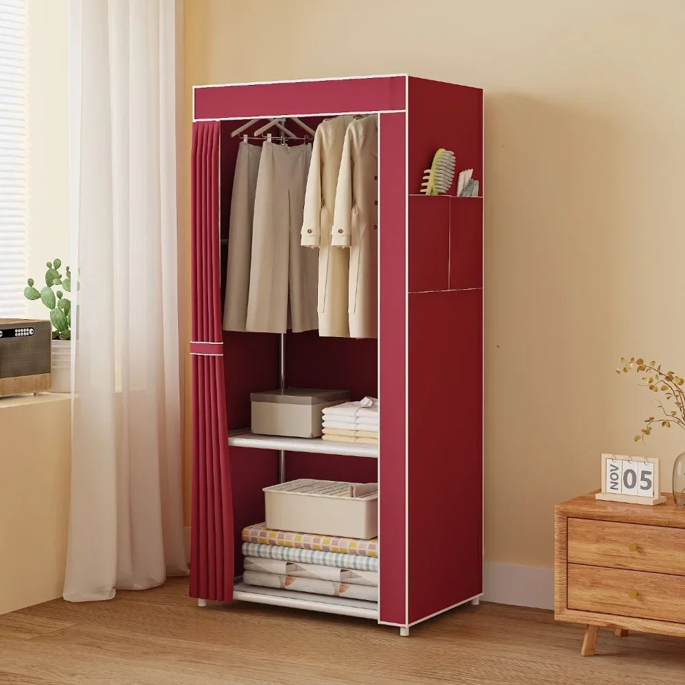 Foldable Clothing Hanger Large Capacity Dustproof Furniture