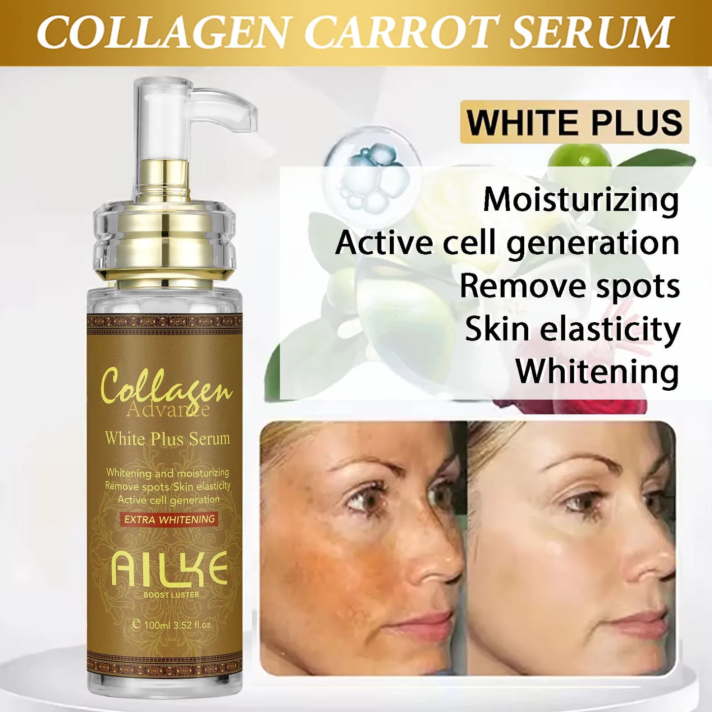 Collagen Skin Care Range, Clean Stains, Moisturizing, Whitening Skin Tone