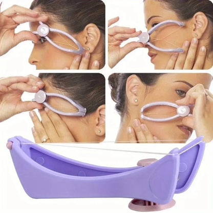 Portable purple facial hair loss agent, facial thread