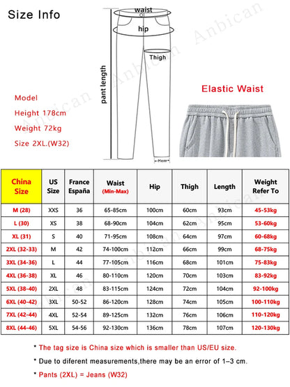 Plus Size Elastic Waist Cotton Joggers