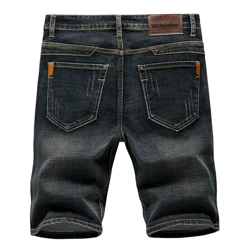 Men's Slim Fit Denim Shorts