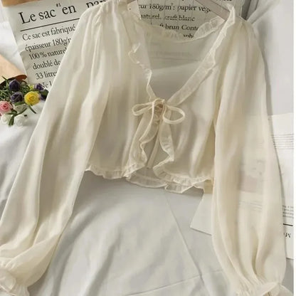 Lace Bow Summer Sun Protection Cardigan