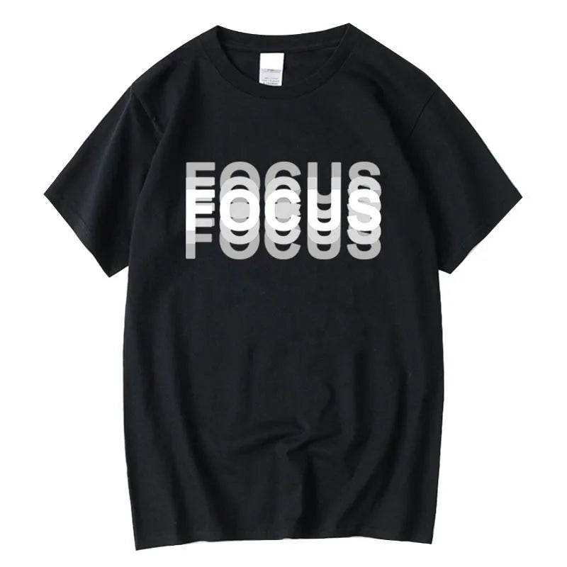 Cotton Oversized Focus Print T-shirt