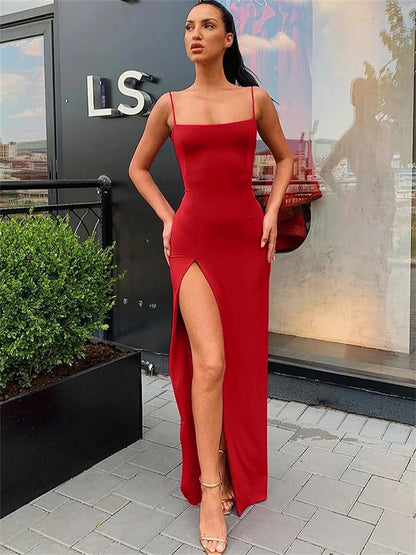Lady Sexy Spaghetti Strap Sexy Bodycon Dress
