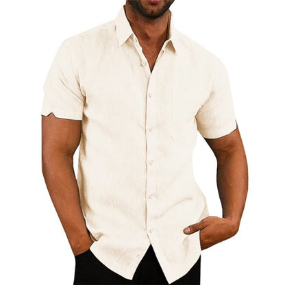 Cotton Linen Turn-Down Collar Beach Shirt







4o