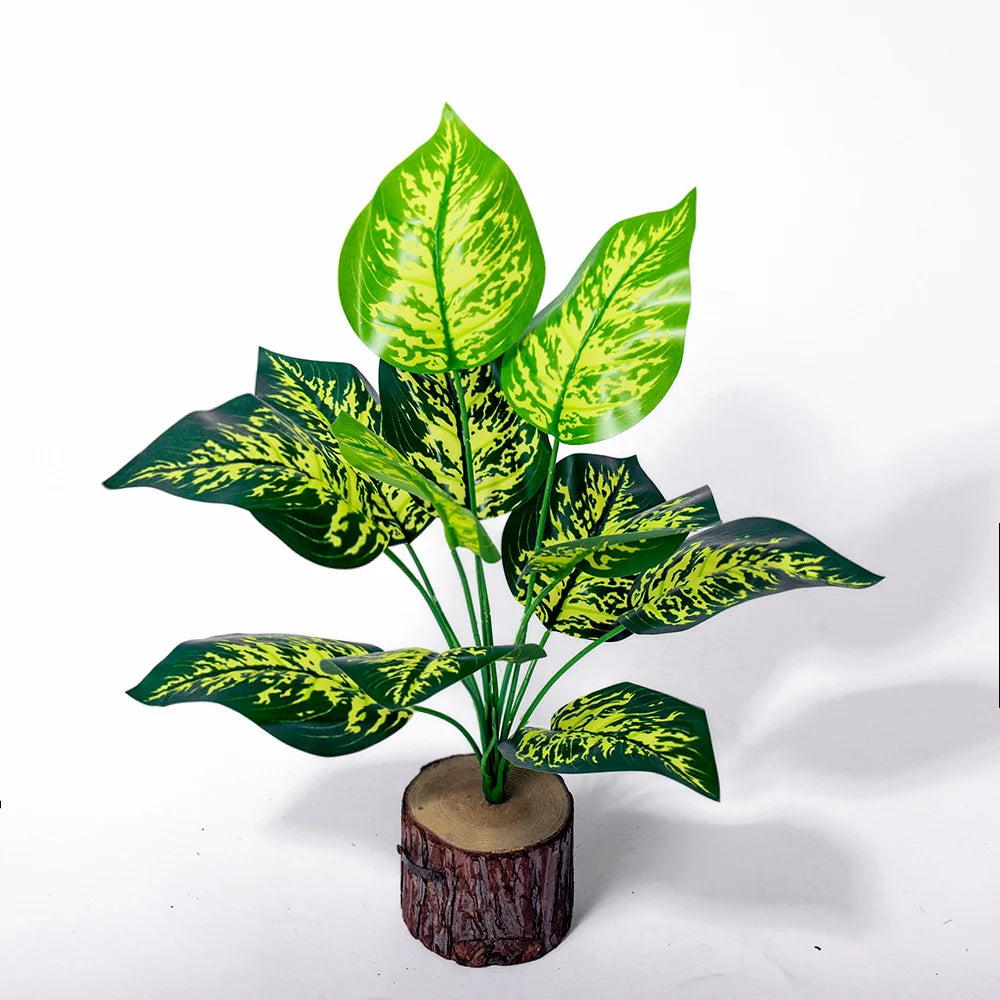43cm 12 Forks Artificial Munster Tree Green Fake Plants